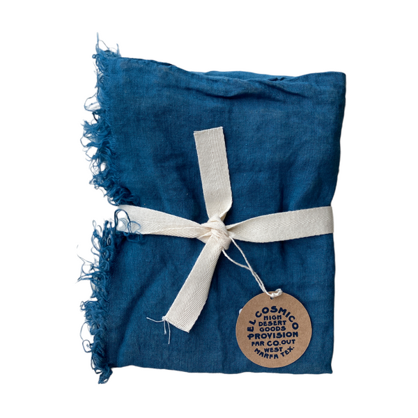 El Cosmico Fringed Linen Pillow Case